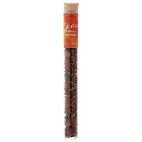 Mirra-scented incense in tube 25 gr | online sales on HOLYART.co.uk