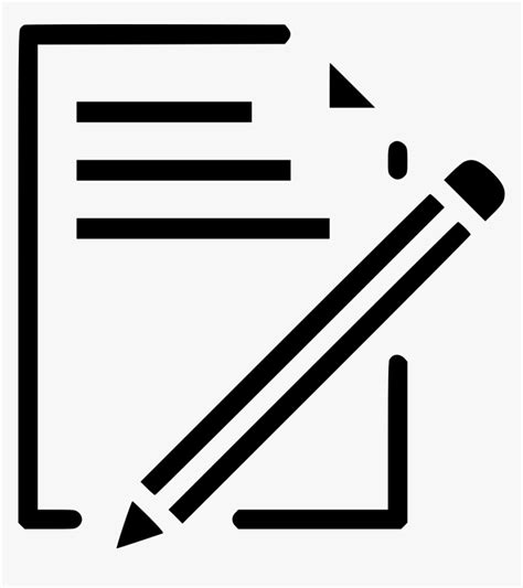 Document Paper Write Pencil Pen Drawing - Paper And Pen Drawing, HD Png ...