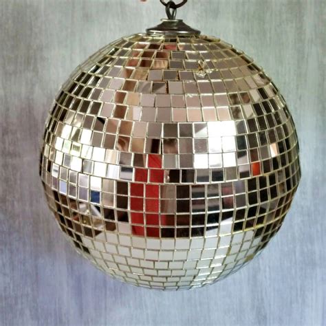 Original 1970's Disco Ball Retro Mirrored Glass Ball | Disco ball, Tv props, 1970s disco