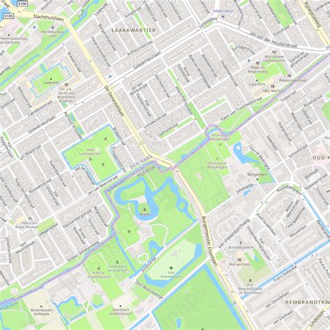 Rijswijk - Modern Atlas Vector Map | Boundless Maps