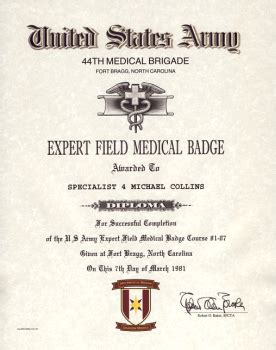 expert field medical badge