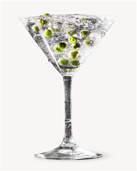 Martini cocktail, alcoholic drink isolated | Free Photo - rawpixel