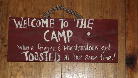 Wood Camping sign / funny friend sign/ Great gift for camping