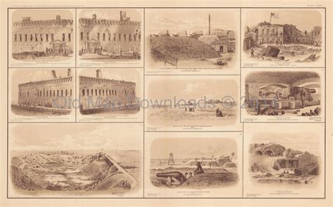 View Of Fort Sumter 2 Civil War Antique Photo 1895 Digital Image Scan Download Printable ...