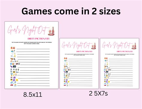 Printable Girls Night Out Game Bundle Party Games and Activities, Girls Party Games, Ladies ...