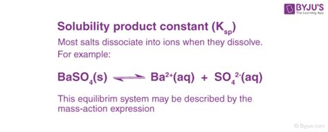 Solubility Product (Ksp) - Definition, Formula, Significance, FAQs