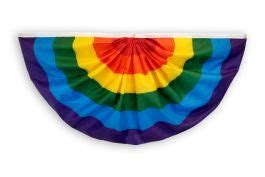 Rainbow Embroidered Bunting Flag 4x2ft | Flags Importer | Durable ...