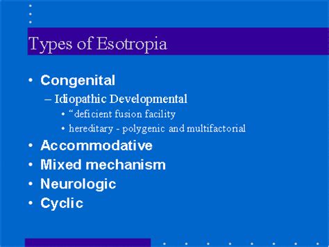 Accommodative Esotropia