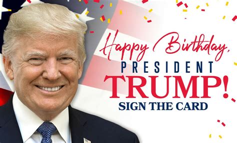 The Trump Train 🚂🇺🇸 on Twitter: "Happy Birthday President Trump! Sign ...