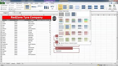 How to Insert SmartArt in Excel 2010 - YouTube