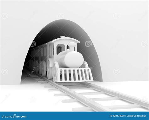 Train in tunnel stock illustration. Image of travel, railroad - 12817492