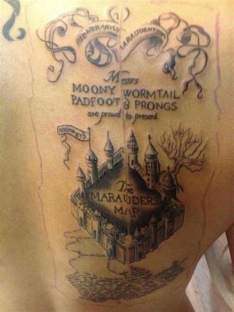 Marauders map tattoo | Tattoo Ideas | Pinterest | Marauders map ...