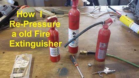 How I Recharge & Re pressurize a old Fire Extinguisher DIY - YouTube