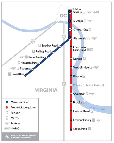 Transit Maps: Submission – Virginia Railway Express Commuter Rail Map, 2015