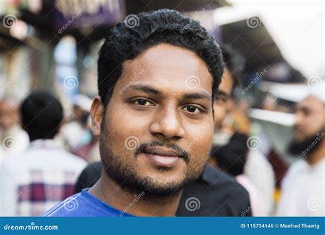 Dhaka, Bangladesh, February 24 2017: Portrait of a Young Bangladeshi ...