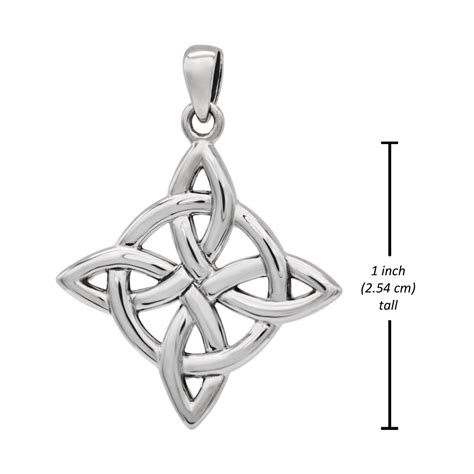 Witches Knot | Witch & Wiccan Necklace | .925 Sterling Silver Pagan Jewelry