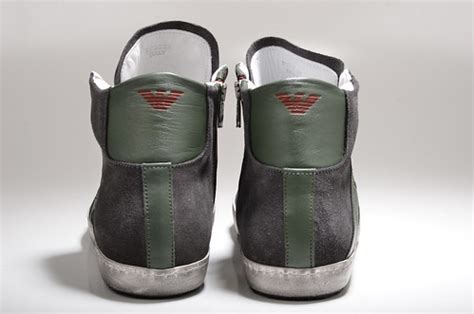 Armani Jeans High-Top Sneaker Z6575 Veloursleder grau / gr… | Flickr