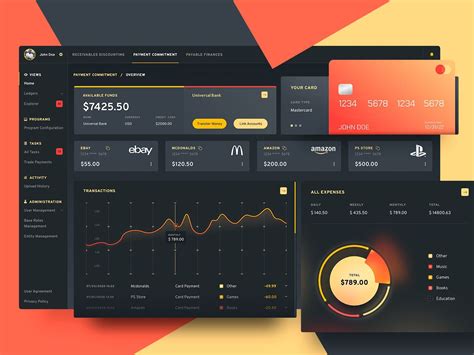 Financial App apple colorful ui ux app design bank finance ui design application ui dashboard ...