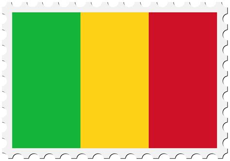 Mali - Solid Black Outline Border Map Of Country Area. Simple Flat - Clip Art Library