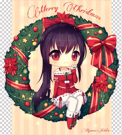 Chibi anime santa claus adorno de navidad día de navidad, chibi, chibi, Decoración navideña ...