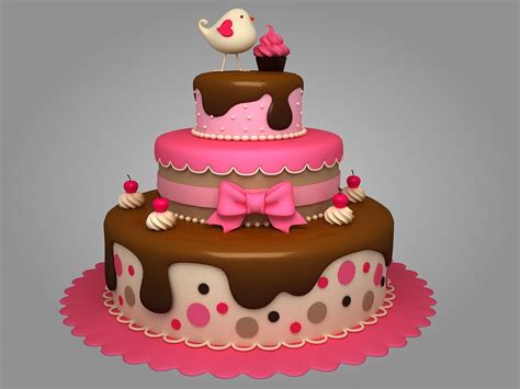 3D cartoon cake - TurboSquid 1413025