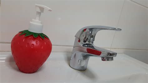 Strawberry Soap Dispenser Free Stock Photo - Public Domain Pictures