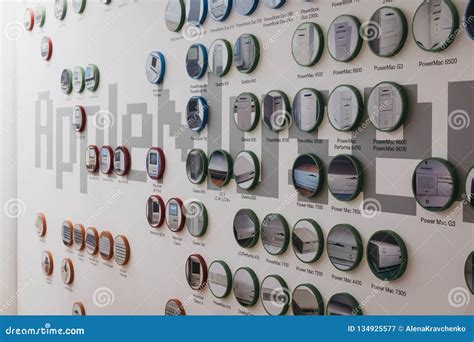 Timeline of Apple Products on a Wall Inside Apple Museum in Prague ...