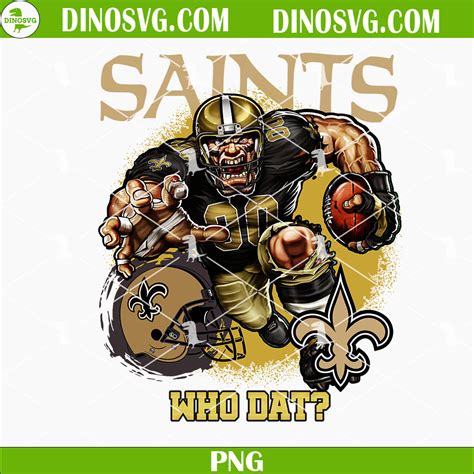 New Orleans Saints Mascot PNG, Who Dat PNG, NFL Team PNG Sublimation For Shirt - DinoSvg練