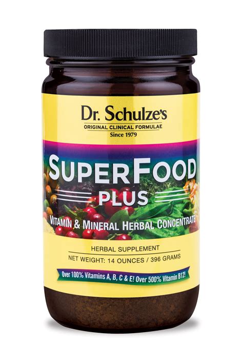 Dr. Schulze’s SuperFood Plus Powder | Vitamin & Mineral Herbal ...