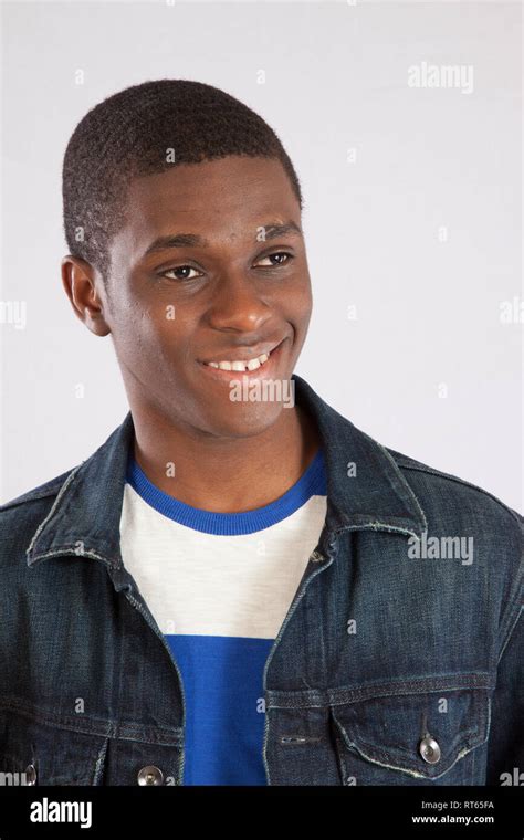 Happy Black man smiling Stock Photo - Alamy