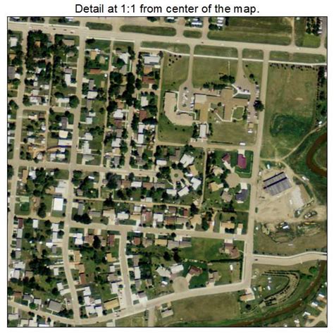 Aerial Photography Map of Watford City, ND North Dakota