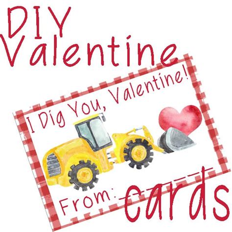 I Dig You Valentine printable DIY Digital Cards for | Etsy