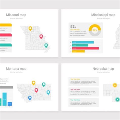 USA Counties Maps PowerPoint Template | Master Bundles