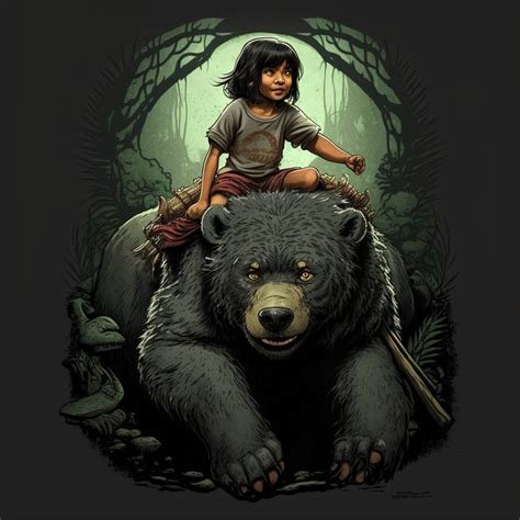 Mowgli and Baloo by purplerhino on DeviantArt