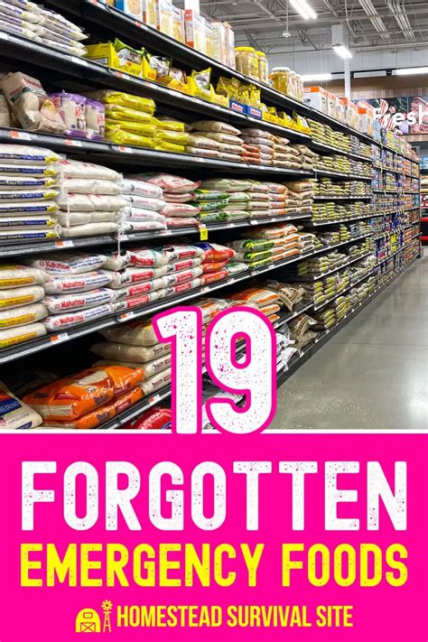23 Forgotten Emergency Foods to Stockpile in 2024 | Emergency food, Survival food storage ...