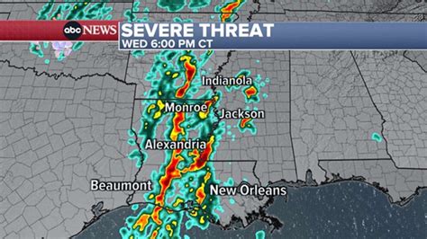 Tornado touches down in Louisiana, storm watches issued across the ...