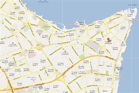 Salmiya Map - Kuwait