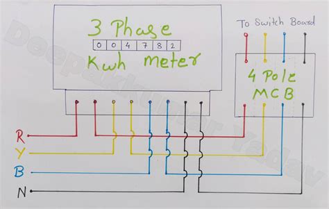 3 Phase Electric Meter Circuit Diagram