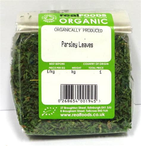 Organic Dried Parsley in Kilos from Real Foods