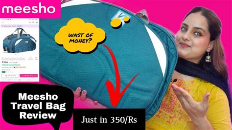 Meesho Travel Bag Review! Meesho Bag! Meesho Bags under 300/ Rs ! Meesho App! Meesho Travel Bag ...