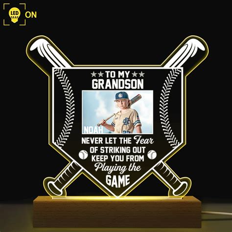 Custom Photo Baseball Kids Never Let The Fear Of Striking Out - Gift F - Wander Prints™