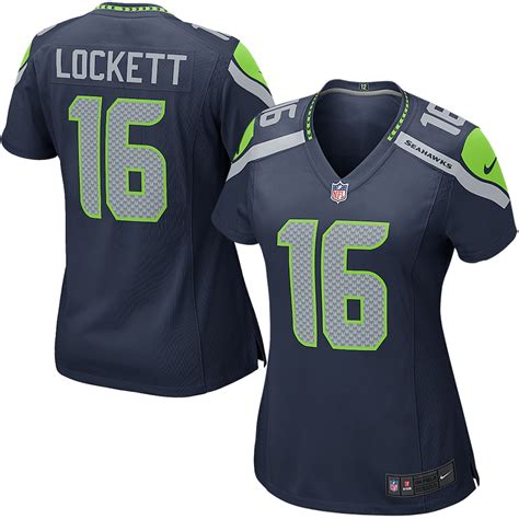 Women's Nike Tyler Lockett College Navy Seattle Seahawks Game Jersey