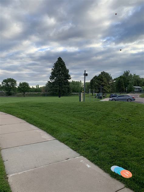 Widefield Park, Colorado Springs. 0630 this morning. : discgolf