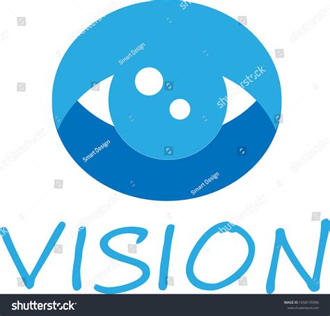 Vision Logo Vector Isolated On White Stock Vector (Royalty Free ...