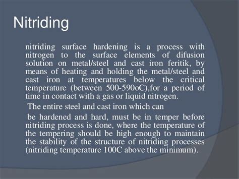 Gas nitriding