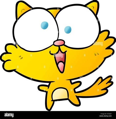 cute cartoon crazy cat Stock Vector Image & Art - Alamy