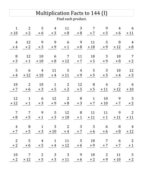 Times Tables Drills | K5 Worksheets