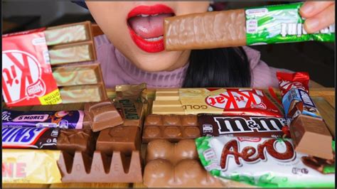 ASMR CHOCOLATE CANDY SWEETS | EATING SOUNDS | NO TALKING - YouTube