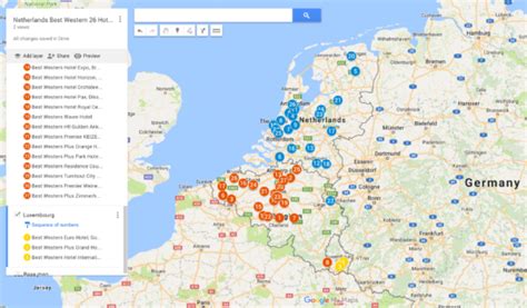 Benelux map Best Western 56 hotel locations – Loyalty Traveler