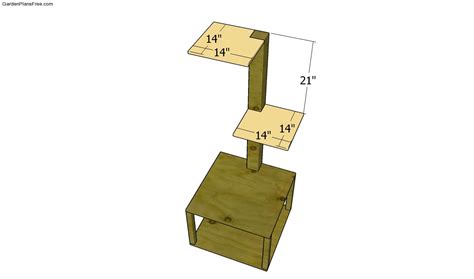 Cat Tower Plans | Free Garden Plans - How to build garden projects